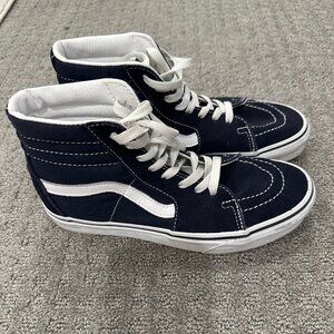 Navy Blue Vans Hightops
